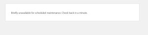 WordPress提示Briefly unavailable for scheduled maintenance. Check back in a minute解决办法-LyleSEO