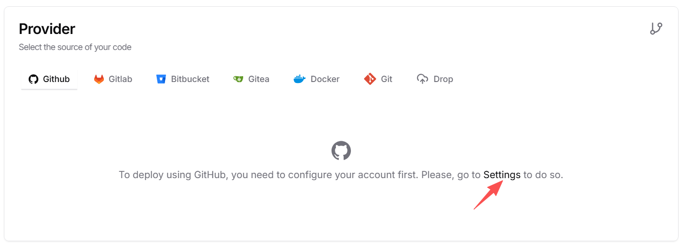 选择Github